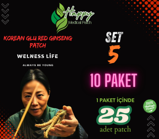 korean glu red gınseng patch Set 5
