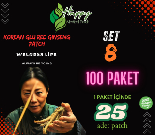 korean glu red gınseng patch Set 8